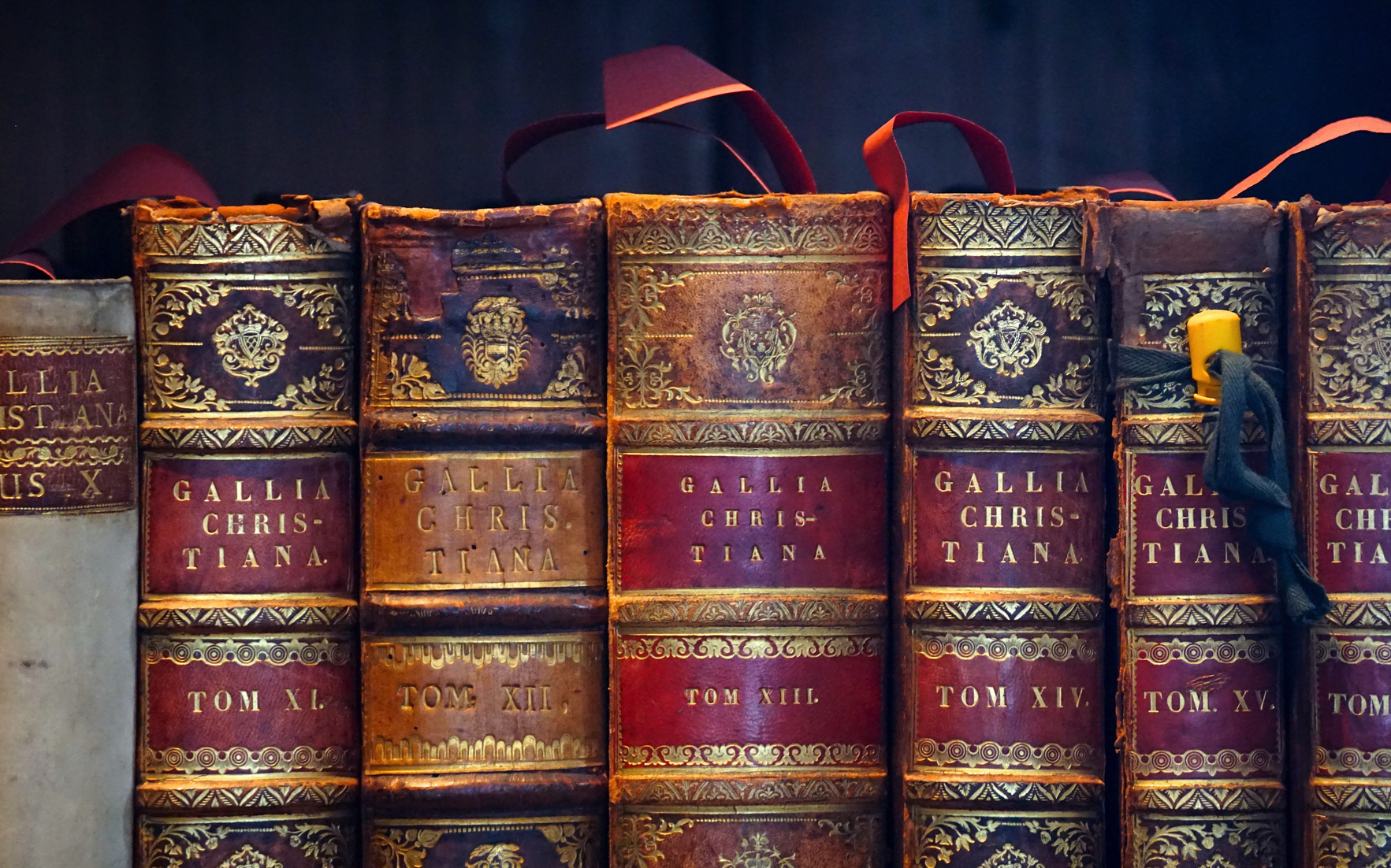 Antique Books in a Row