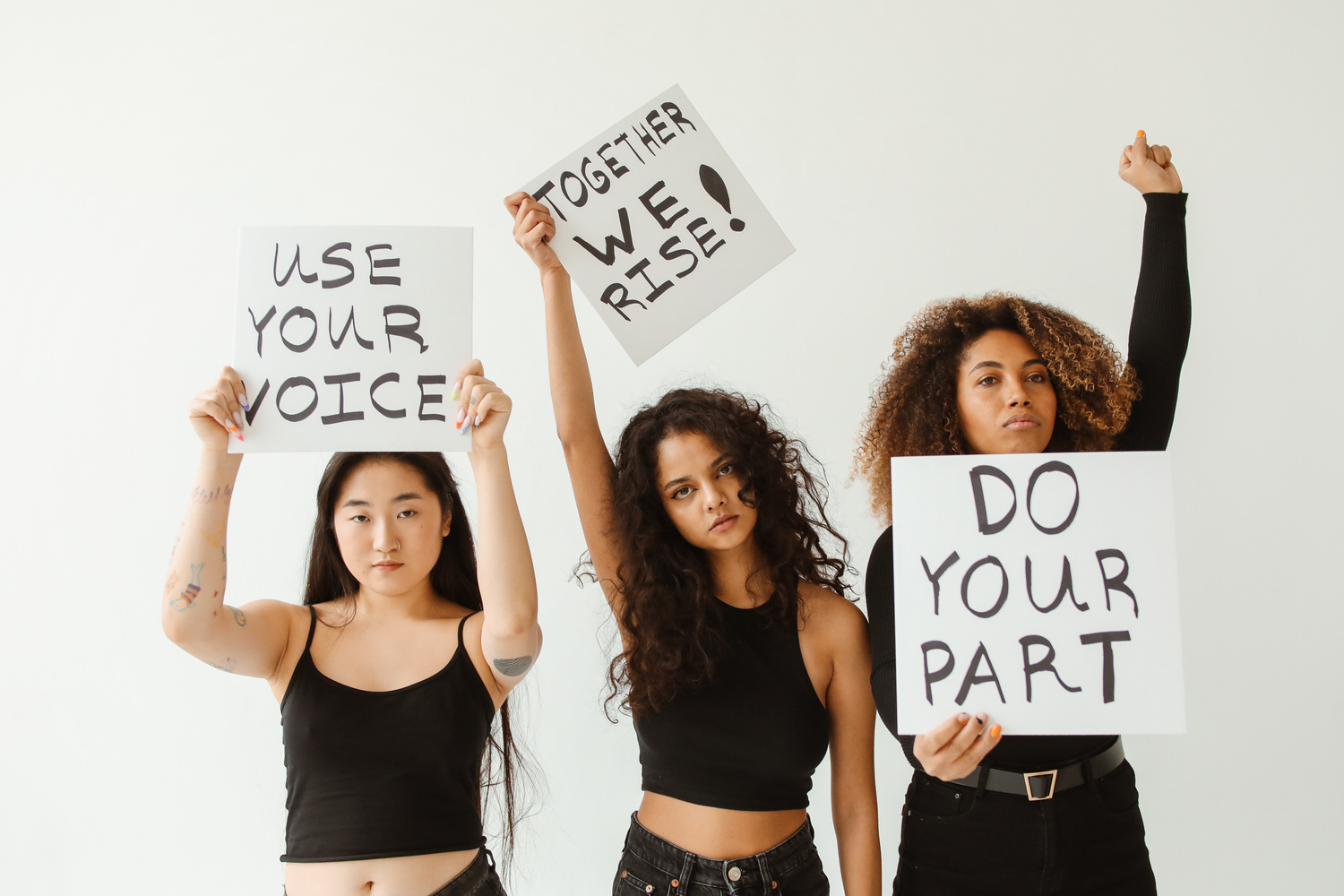 Women Protesting Together